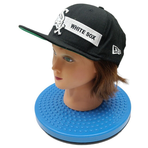 Vintage Chicago White Sox MLB hat Black Spell Out‎ Baseball Snap Back Cap - Picture 4 of 10